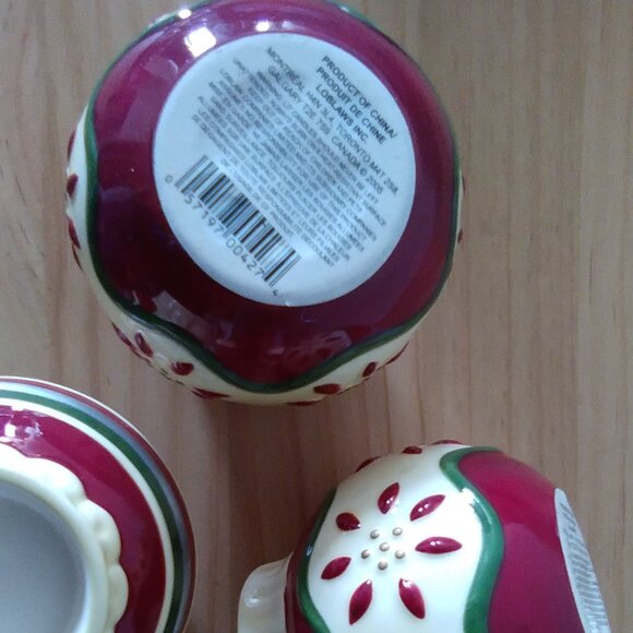 Set of 5 Porcelain Christmas Ornament Votive Holders - Picture 9 of 10